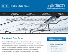 Tablet Screenshot of healthdatastore.com